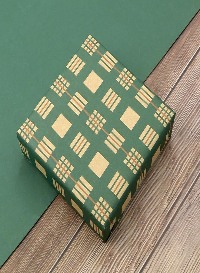 Boerni Christmas Plaid Gift Wrapping Paper - 4 Sheets, Green and Red, 28 * 20 Inch for Xmas, New Year, Birthday, Wedding - Merry Christmas Kraft Paper for Men, Women, Boys, Girls - Image 5